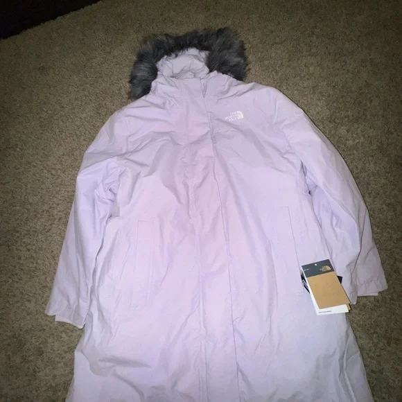 The North Face Arctic Women Waterproof Down Parka Lavender Plus Size 2X NEW $350